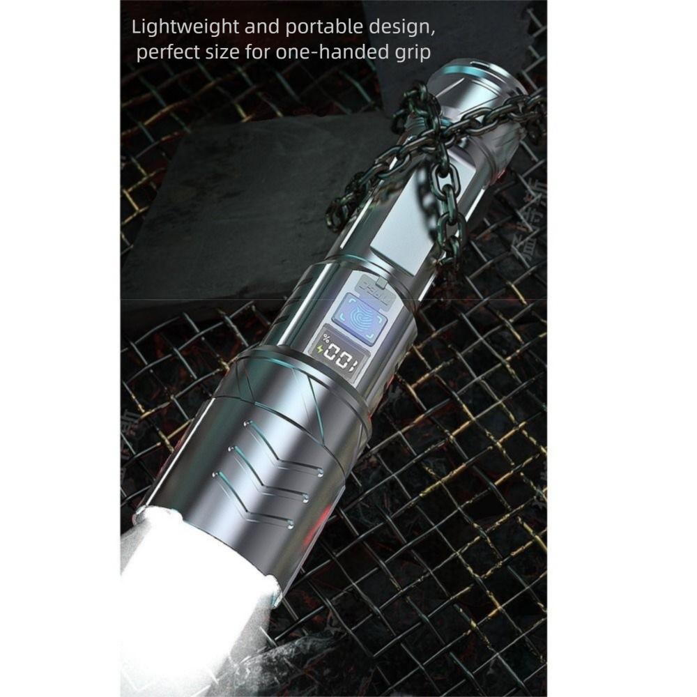 Waterproof Zoomable Torch 3 Modes Lighting Portable Hand Lamp Outdoor Emergency Light Camping