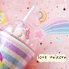 Double Layers Plastic Water Bottle With Straw Bubble Unicorn Lid Korean Style Creative Gift Mug For Milk Coffee Tea Handy Cup