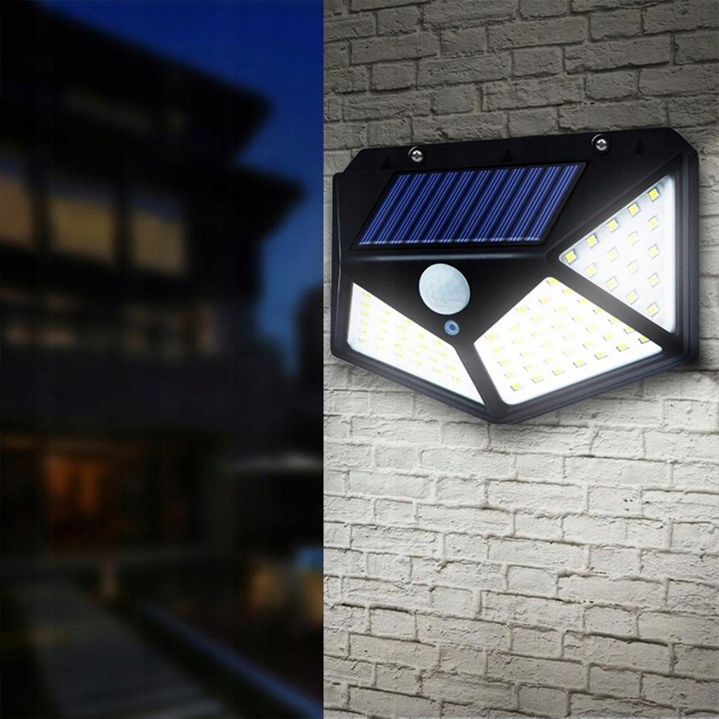 Kinkiet Led Solarna Lampa Z Czujnikiem Ruchu 100 Led