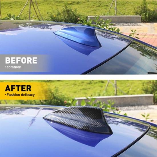 Fit BMW F30 F22 F32 F36 M4 F80 REAL CARBON M3 FIBER SHARK FIN ANTENNA COVER USA
