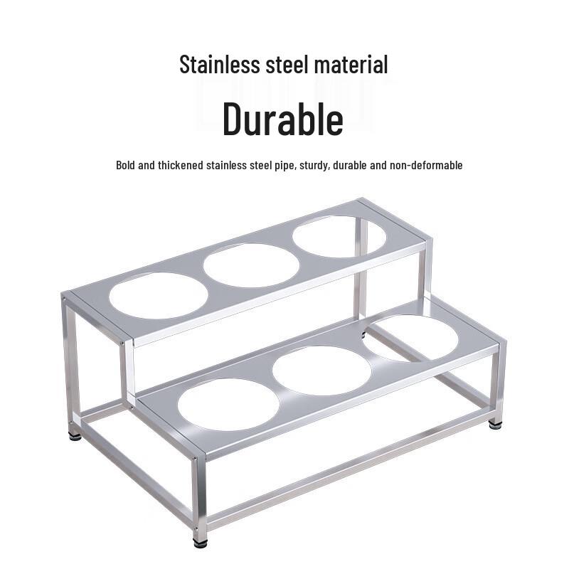 Stainless Steel 3-Compartment Seasoning Rack