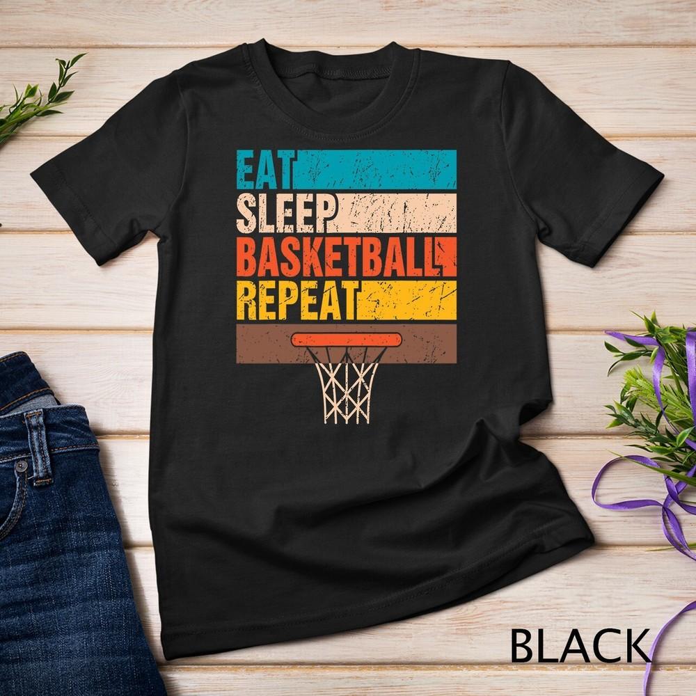 Jíst. Spát. Basketball. Opakovat. Basketbal Mládež Děti Dárky Unisex Tričko