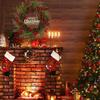 Weihnachtskranz Außen Künstlich 19,6 Zoll Partyzubehör Mit Beeren Weihnachtlicher Roter Beerenkranz Für Tägliche Feiertage Geburtstage