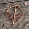 1 Stück Retro Wikinger Kragen Brosche Anstecknadel Schnalle Spiralförmiger Verschluss Brosche Umhangnadel Brosche Geschenk