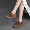 Fashion Spring Autumn genuine leather flat shoes for women with soft soles tassel retro women's shoes with top layer cowhide casual shoe