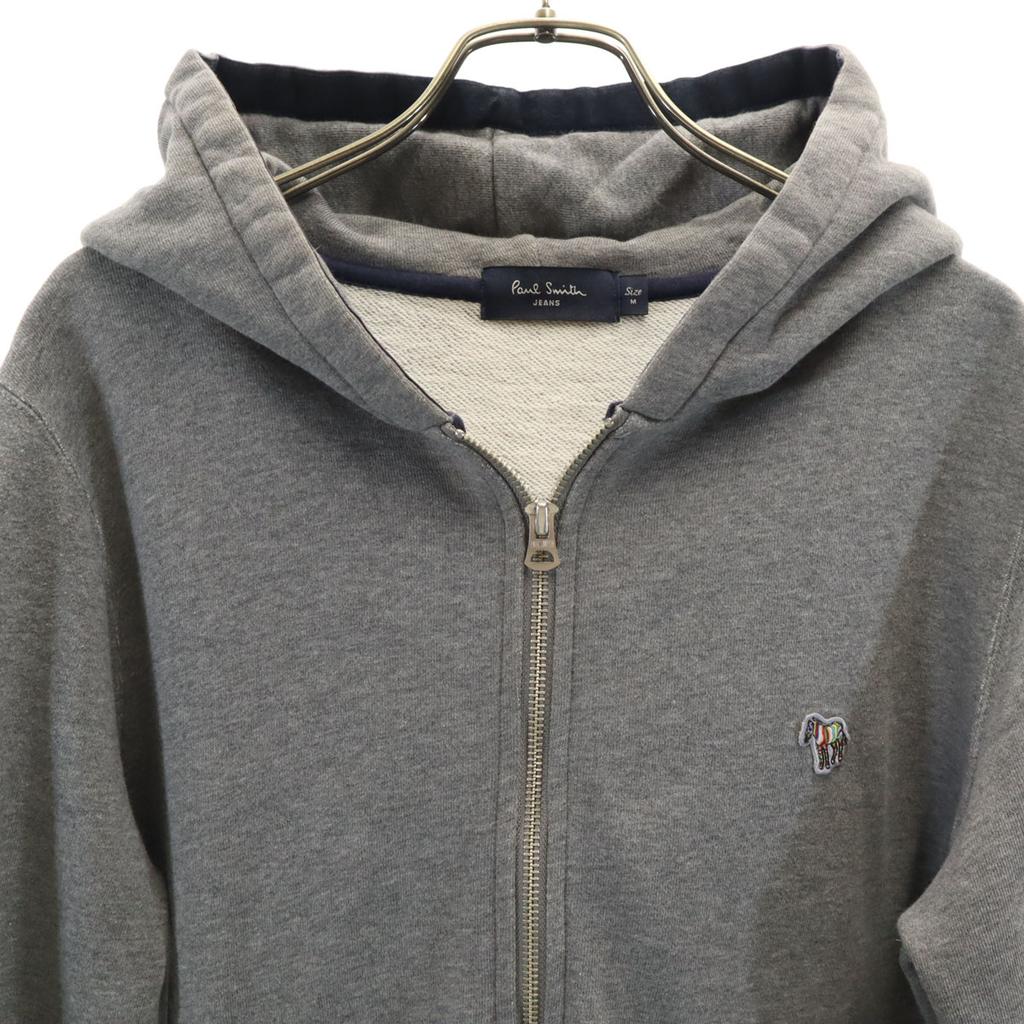 Paul Smith JEANS Long Sleeve Sweat Zip Hoodie M Gray Men's Used
