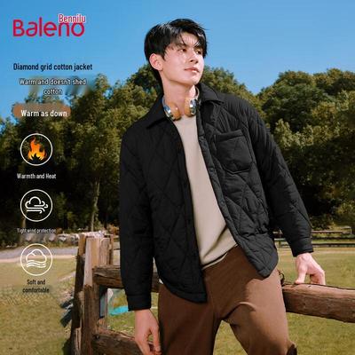 Baleno Men's Collared Loose Fit Padded Winter Jacket