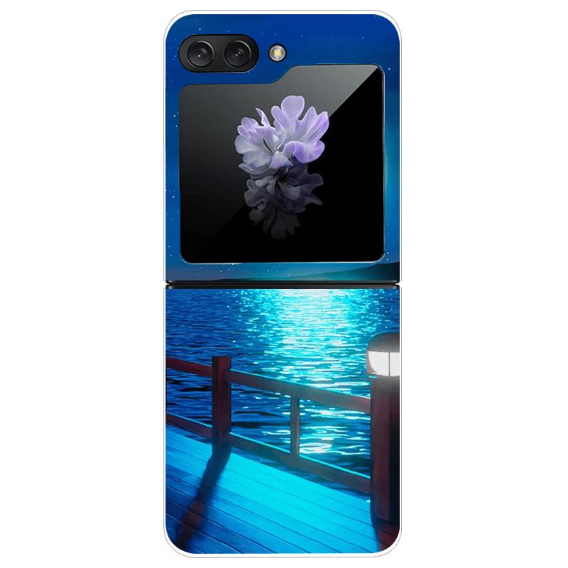 For Samsung Z Flip7 Hard Case ZFlip7 5G Transparent PC Phone Cases For Galaxy Z Flip 7 Fashion Cartoon Clear Protective Fundas