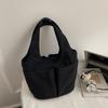 Lightweight Multi-Pocket Nyl Handbags for Women Simple Solid Color Ladies Lunch Box Versatile Female Casual Travel Tote Bag