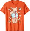 Cute Cat Drinking Bubble Tea Boba Milk Tea Graphic Tee Kawaii Kitten Lover Shirt