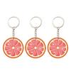 Delicata Decorazione Chiave in Acrilico Fette Ispirate alla Frutta Con Dettagliati Motivi Per Personalizzazione Ornamento per Borsa