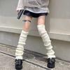 New Y2K Women's Leg Warmers Japanese Lolita Socks Wool Knitted Foot Cover Arm Warmer Autumn Winter Crochet Heap Sock Boot Cuffs