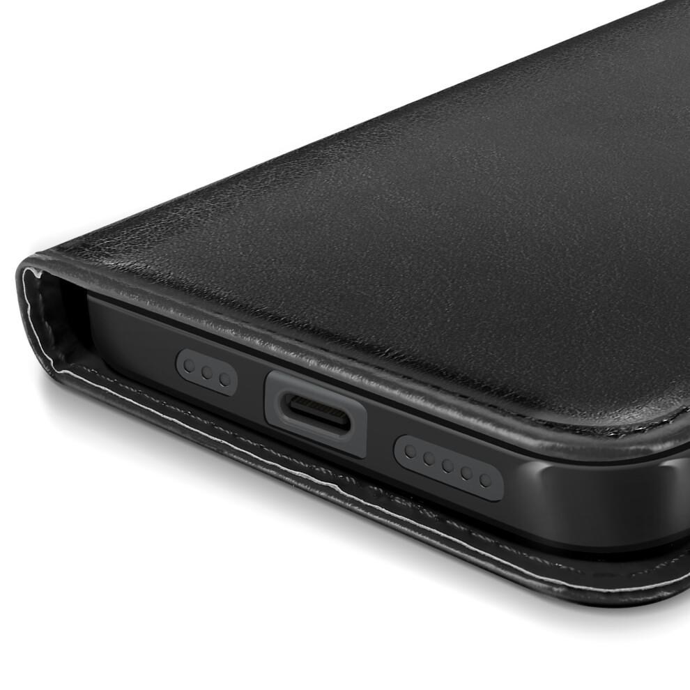 Mayaxess Case for iPhone 16 Plus Wallet with Strap, Black