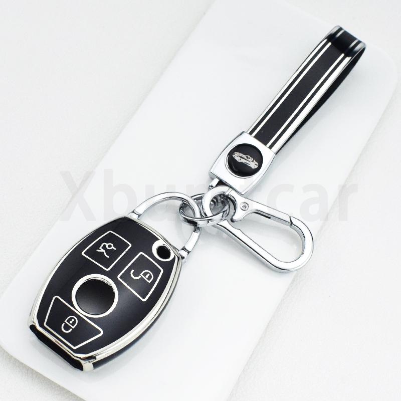 

3 кнопки для Mercedes Benz ABCE Class GLS GLA GLK GLC CLS CLA AMG W204 W205 W212 W463 W176, мягкий чехол для ключей из ТПУ, защитная оболочка