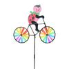 Yard Lawn Decor Animal Bicycle Wind Spinner Bee Outdoor Windmill Durable Bicycle Windmill