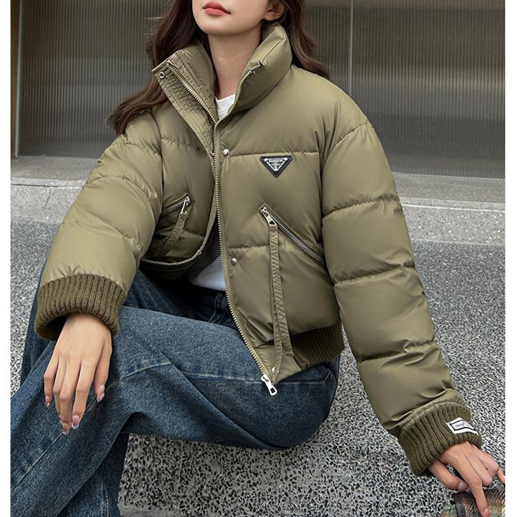 

Модная короткая легкая теплая хлопковая куртка для женщин M