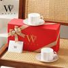 WOOCH Golden Light Ceramic Cup & Saucer Gift Set