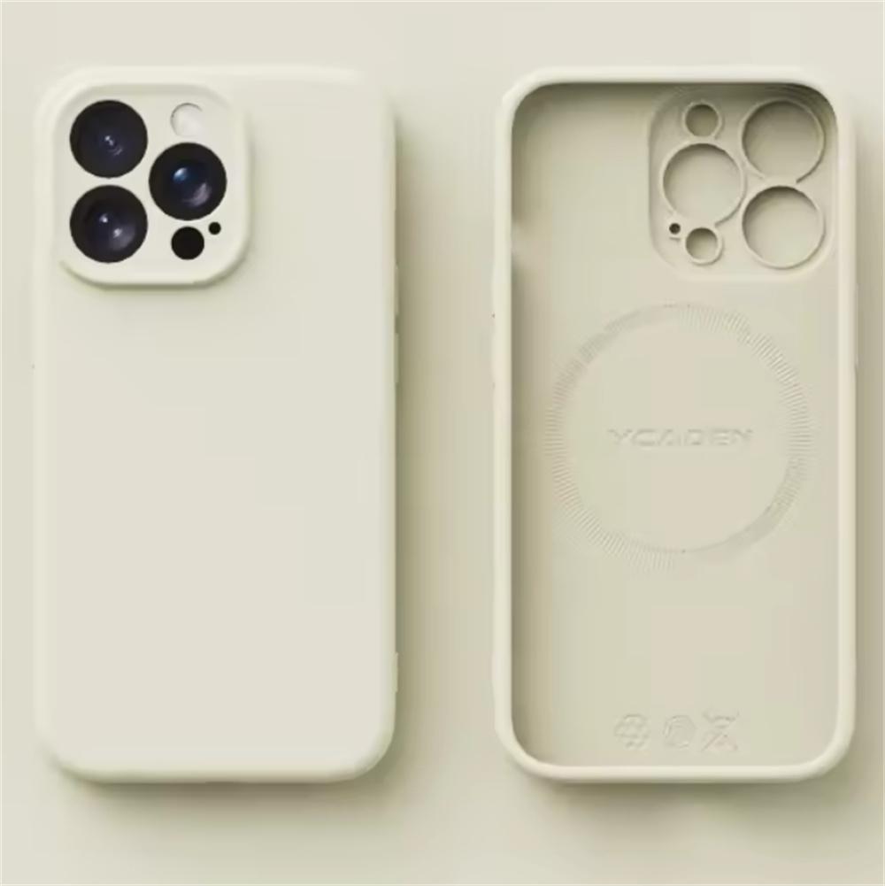 Luxury Silicone Soft Magsafe Case For iPhone 16 15 14 12 11 13 Pro Max 16 Plus 16E Wireless Charge Shockproof Matte Candy Cover