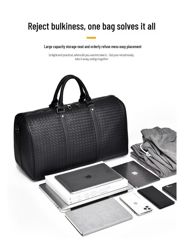CateiKarrui Men's Large Capacity Business Travel Handbag