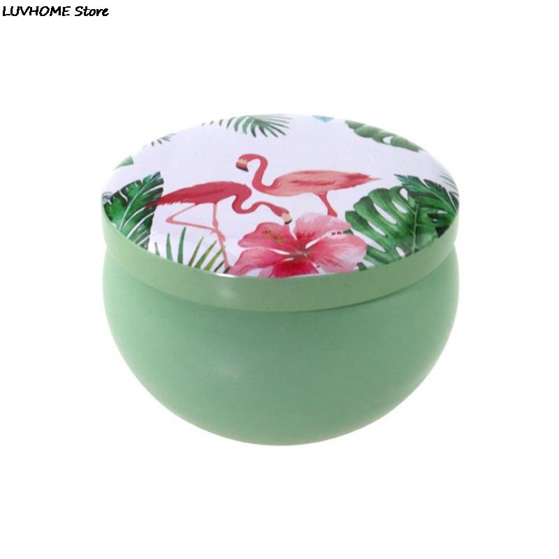 Retro Luxury Candle Jars Holder Storage Case Empty Tin Box Round Container with Lid Small Diy Candle Making Wedding Sweet Gifts
