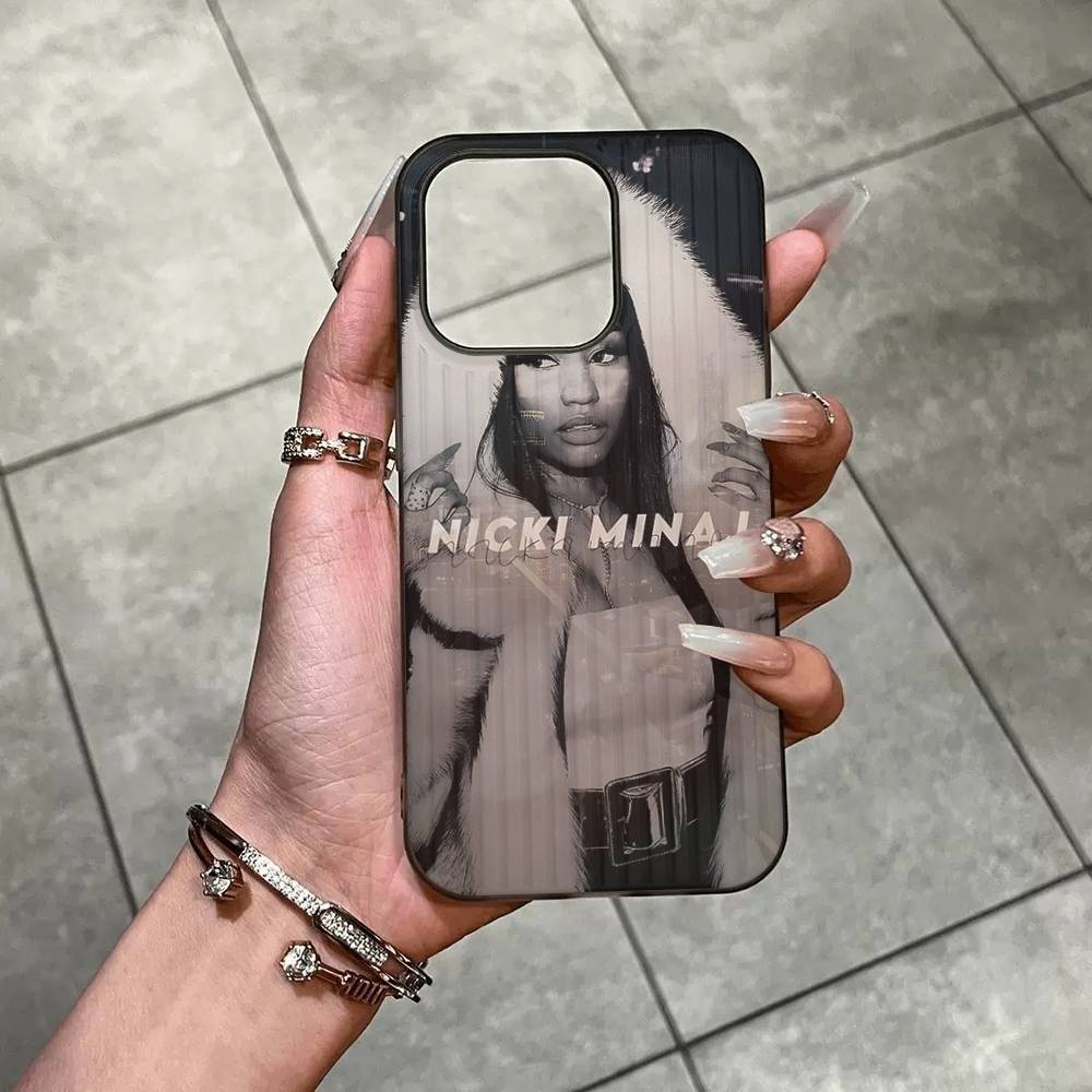 

N-Nicki Singer Minaj Soft Corrugated Phone Case For IPhone 11 12 13 14 15 16 17 Pro Max Plus Ripple Silicone Cover iPhone 11