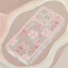 Pink Strawberry Butterfly for IPhone16 Apple 13 Mobile Phone Case 11 Transparent 15promax All Inclusive 14 Sweet
