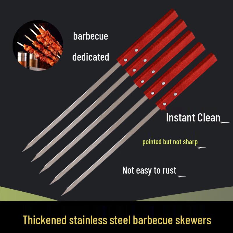 Renxiao Stainless Steel BBQ Skewers & Roasting Forks