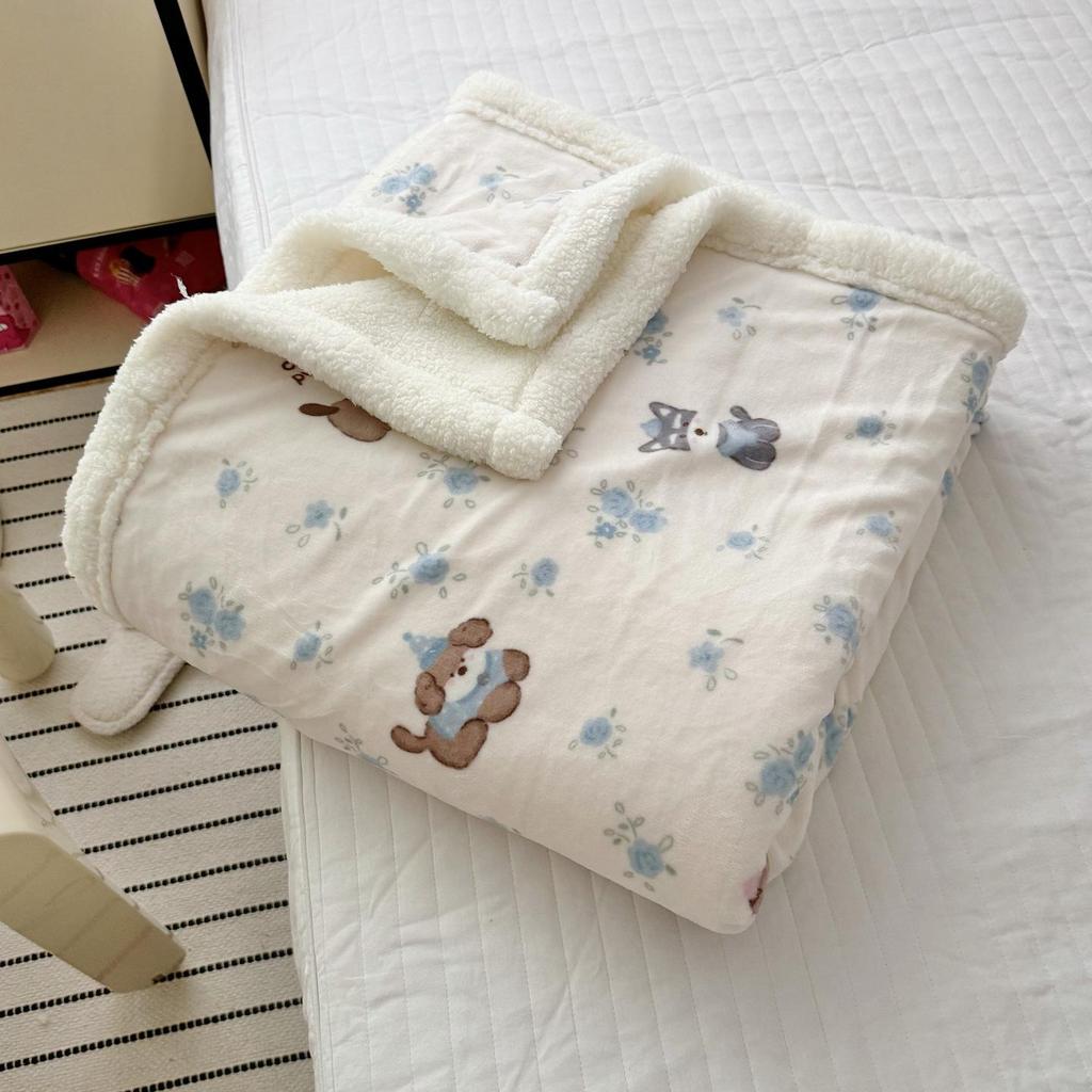 Milk Velvet Multifunctional Blanket: Perfect for Office, Nap, Sofa, Dorm, or Car Use.