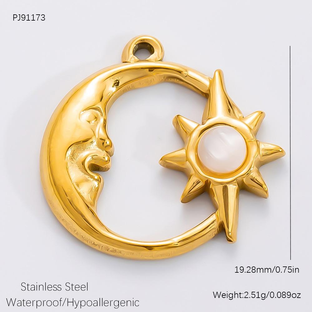 1-5Pcs 18k Real Gold Stainless Steel Charms for Jewelry Making, Bangle, Earring Charms for DIY Necklace Bracelet Jewelry Making