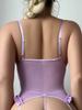 Sexy Lace Bodysuit with Soft Steel Ring Large Size Intimate Underwear Set for Private Occasions