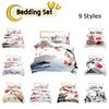 New Cross-border Chinese Style Ink Painting Digital Printing Flannel Bedding Set