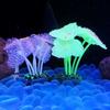 Simulated Color Sea Anemone Fish Tank Decoration Luminous Silicone Underwater World Fluorescent Fake Coral Aquarium Landscaping