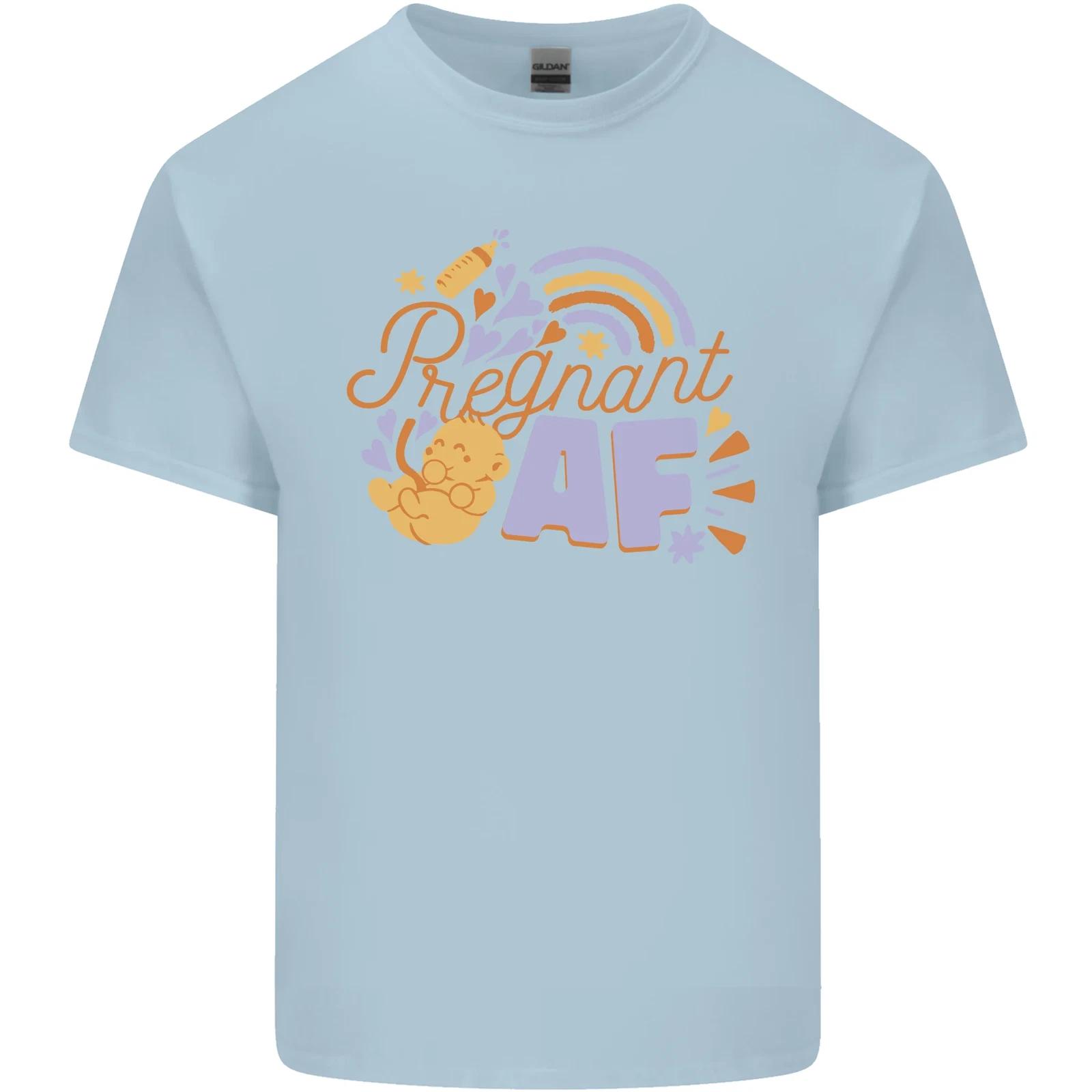Pregnant AF New Baby Pregnancy Mum Kids T-Shirt Childrens M