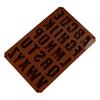 WTEMPO 1PC Coffee Simple 26 Cavities Silicone Mold Chocolate Ice Cube Large Letter Mold Handmade Cake Baking Mold Cold Product Making Mold