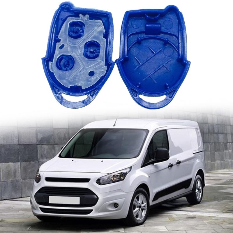 Automobile Blue 3 Button Remote Key Shell Protector For Transit Connect 2006-2014 DIY Replacement Cover