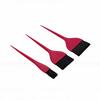 Pinceau de coloration pour cheveux à long manche contrôle précis pinceau de coloration capillaire pour débutants professionnels Rosé Sanguin Lot de 3 pièces