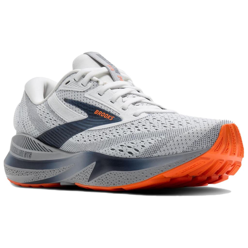 Brooks Adrenaline GTS 24 White Peacoat Alloy Men Sneakers Grey 110437-1D-129