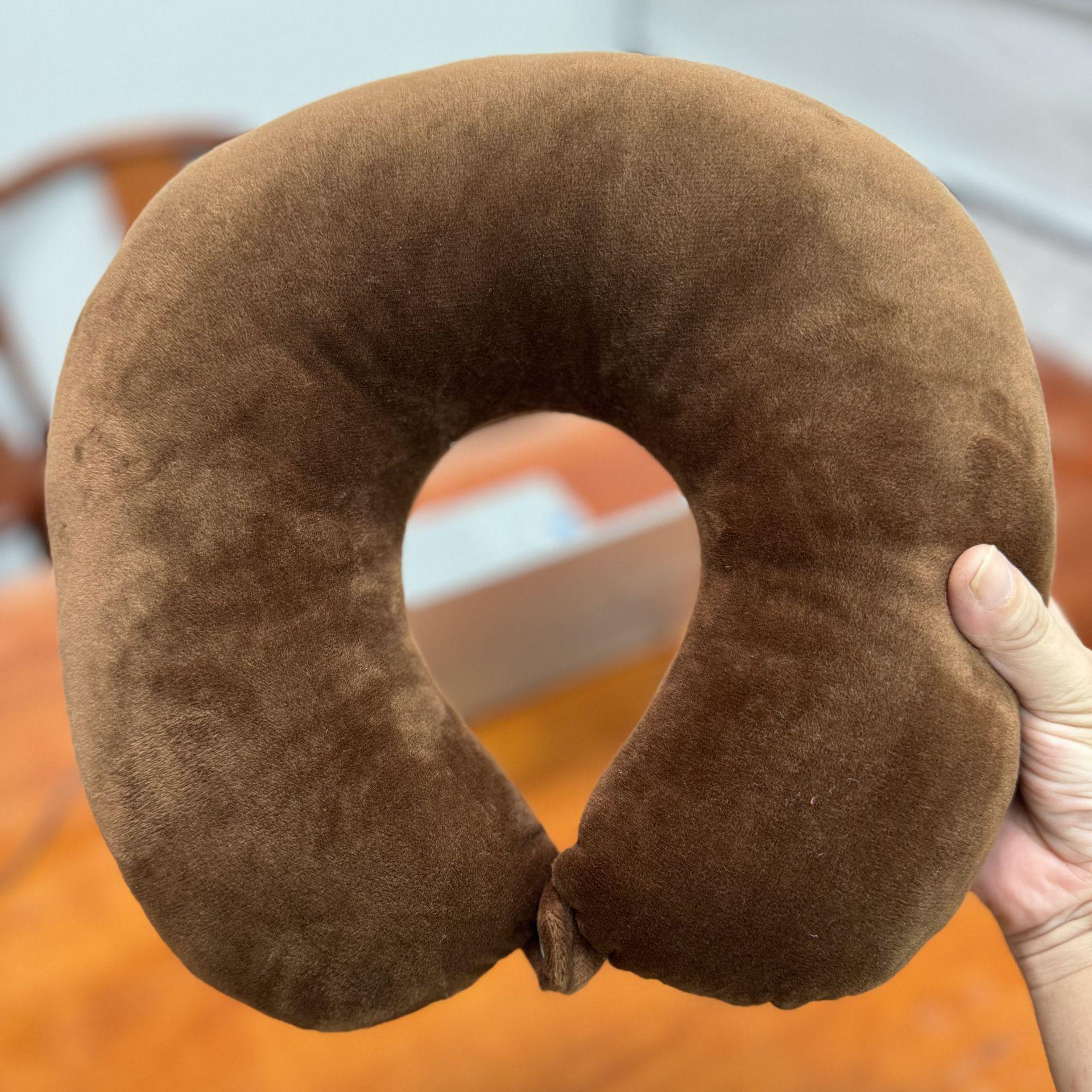 

Портативная U-образная дорожная подушка - поддержка шеи из полипропиленового хлопка для офиса, автомобиля и поезда 29×29×9 cm