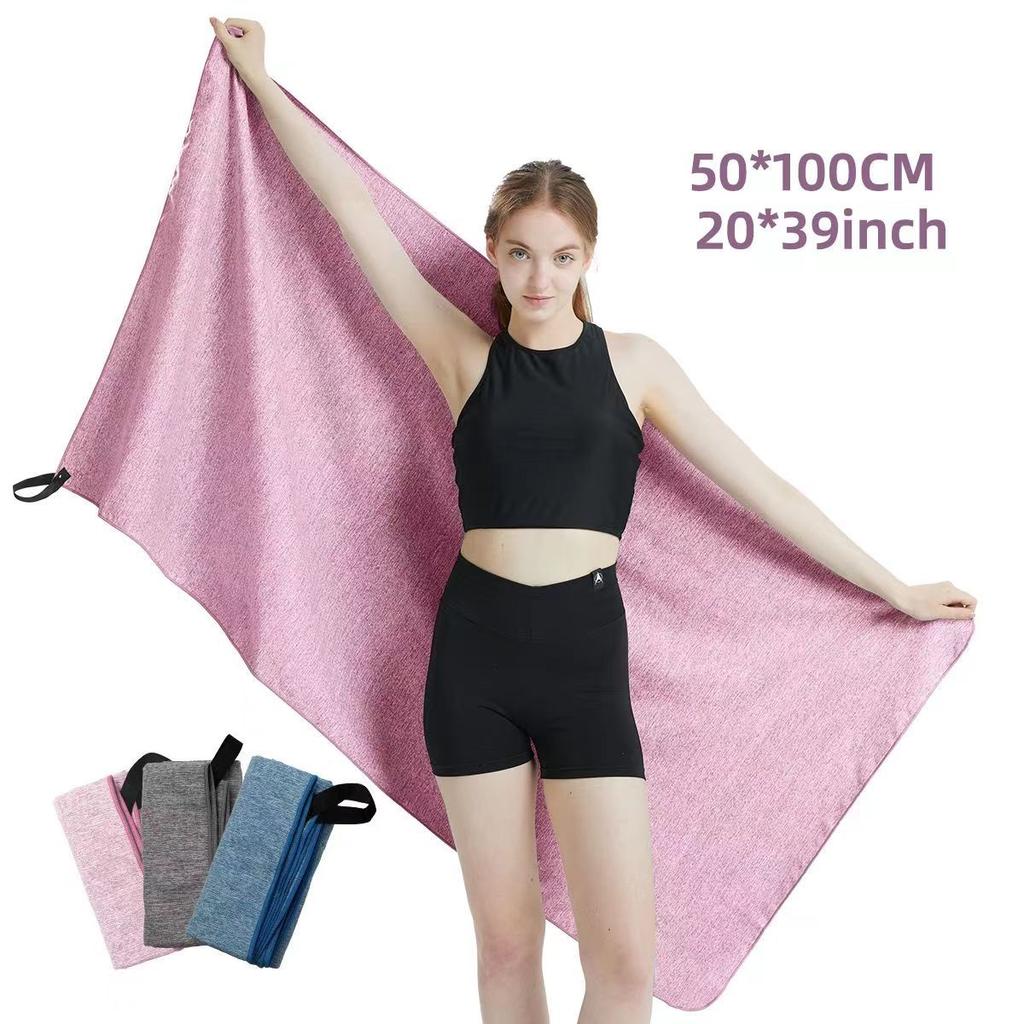 Nowy ręcznik, sportowy ręcznik z włókna ultra-cienkkiego kationowego szybkoschnący, chłonny ręcznik do fitnessu na świeżym powietrzu, ręcznik na pot, ręcznik plażowy