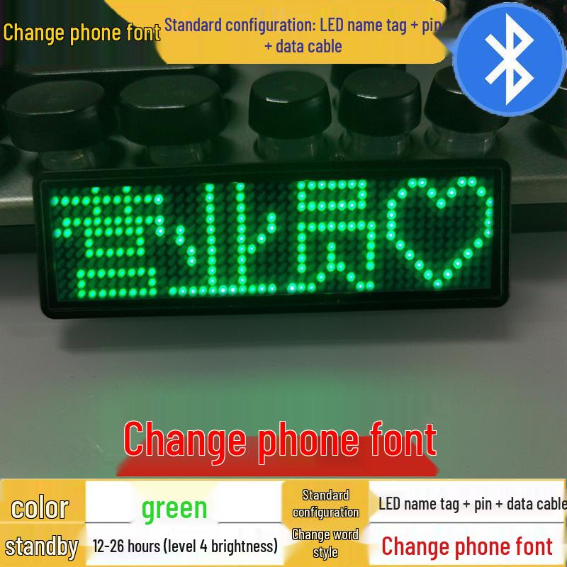 

Іменна бейдж-значок зі світлодіодами - Світний робочий бейдж для співробітників