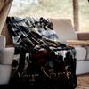 Custom Name Assassin Game Throw Blanket - Perfect for Couch, Bed, Office, and outdoor Travel - Ideal Gift for Christmas & Holidays