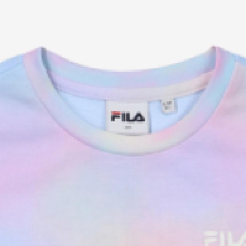[fila Kids] Dziewczęcy T-shirt Crop Fit z Efektem Gradacji Fk2rsf2206f Epk  q0zFk2rsf2206fEpk