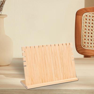 Holzschmuck-Ausstellungsständer Armband-Halsketten-Ständer für Geschäfte Handwerksmessen Ausstellungsräume