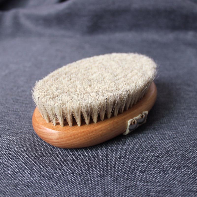 Beechwood Horsehair Soft Bristle Slimming Body Massage Brush