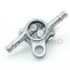 Motorcycle Motocross Fuel Tank Taps Oil Gas On-Off Switch Silver Aluminum Petrol Cock Petcock Universal for Off Road