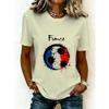 2026 Casual Women's Short-Sleeve T-Shirt with USA-Canada-Mexico World Cup Football Match Print