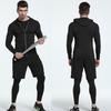 Men's Quick-Dry Basketball Compression Sportswear Set - 3 or 4 Pieces for Autumn/Winter Running