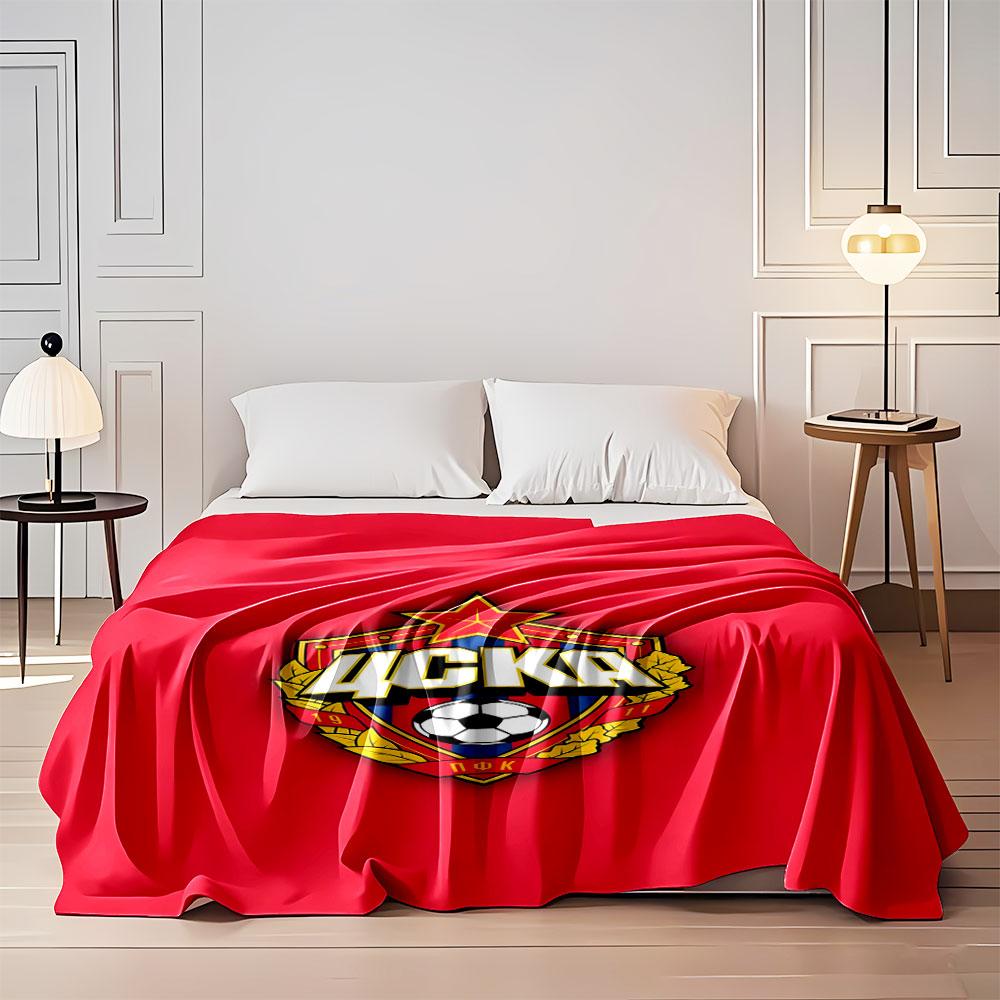 CSKA Soccer Emblem Blanket print blanket soft and cozy perfect for the living room bed sofa or a nap,gift