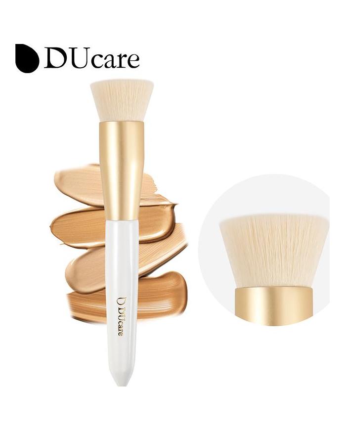 DUcare 14pcs Powder Makeup Brush Single Soft Nylon Hair White X1 Series For Eye Shadow Eyebrow Foundation Liquid Lip Brushes for Makeup