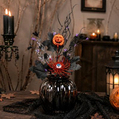 Artificial Spooky Branch Plastic Black 1 Pc